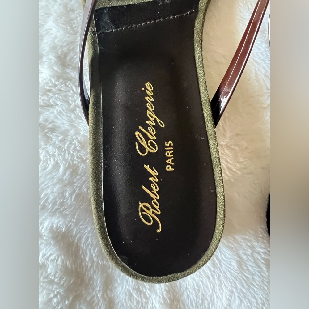 Robert Clergerie Women's Brown fur and leather strappy NWOT Sandals - Picture 9 of 9